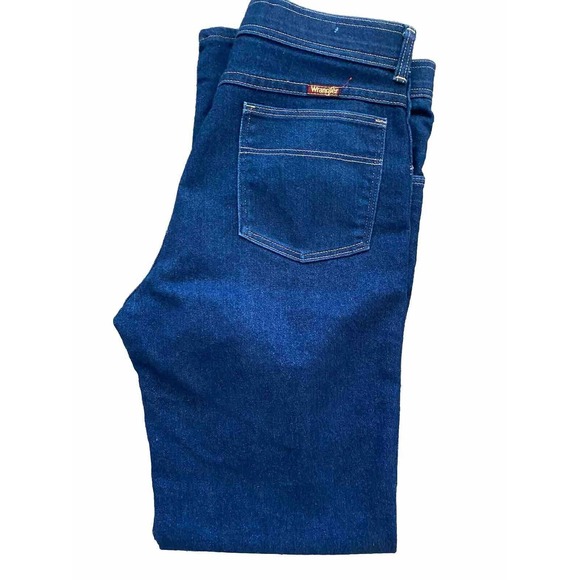 New VINTAGE Wrangler Blue Jeans Mens 33x32 Cowboy Cut Classic Straight Leg Fit - Picture 3 of 6